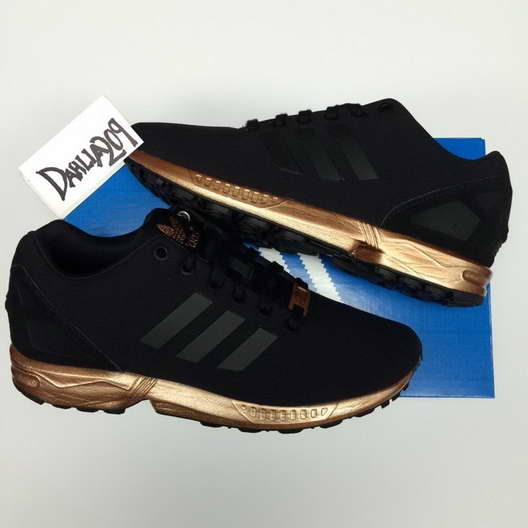 adidas zx flux femme noir et or